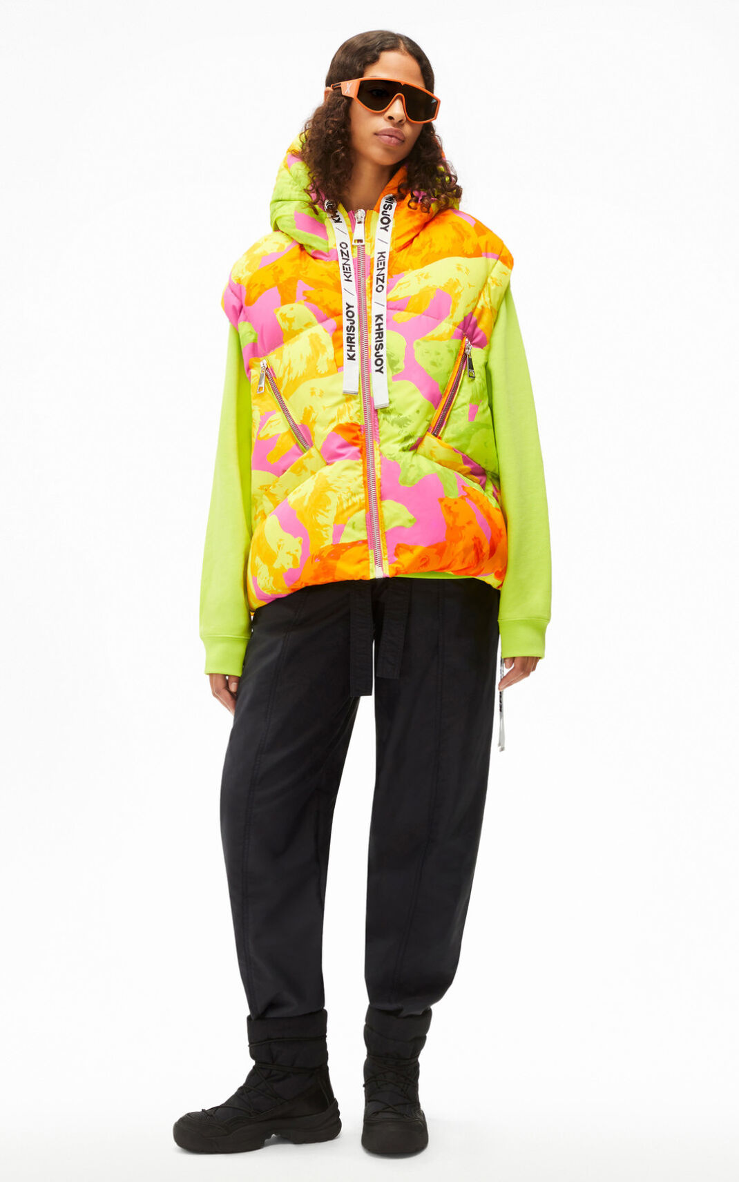 Kenzo Neon Polar Bear Jacka Dam | 04691-KLWB